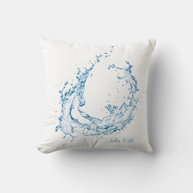 Living Water Throw Kissen (Vorderseite)