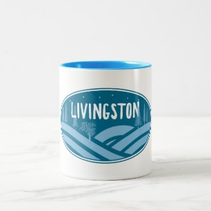 Livingston Montana im Freien Zweifarbige Tasse