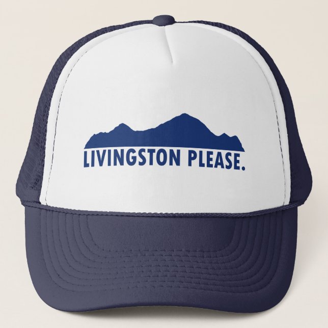 Livingston Montana Please Truckerkappe (Vorderseite)