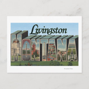 Livingston, Montana Postkarte