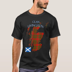 Livingston schottischer Clan Tartan Schottland T-Shirt