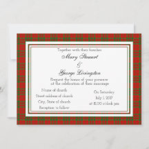 Livingston Scottish Wedding Einladung