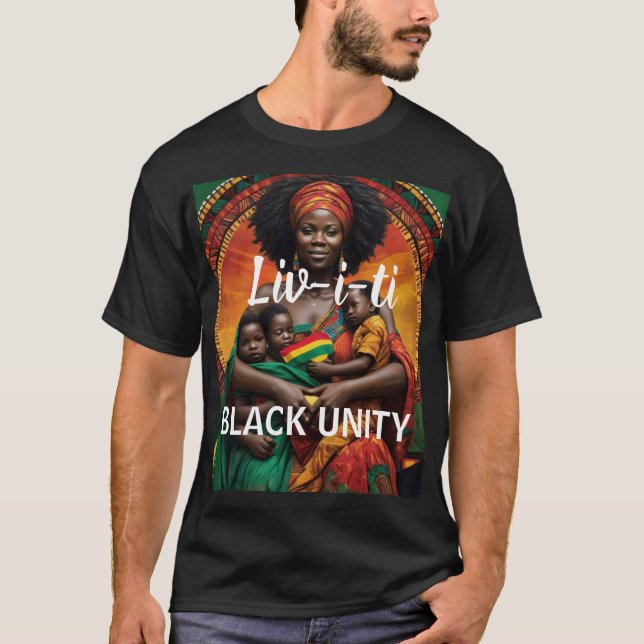 LIVITI - BLACK UNITY Basic Dunkel T - Shirt (Vorderseite)