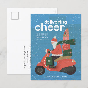 Livraison à prix réduit Père Noël Scooter carte de