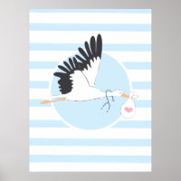 Livraison de la cigogne Poster de bureau Médicale