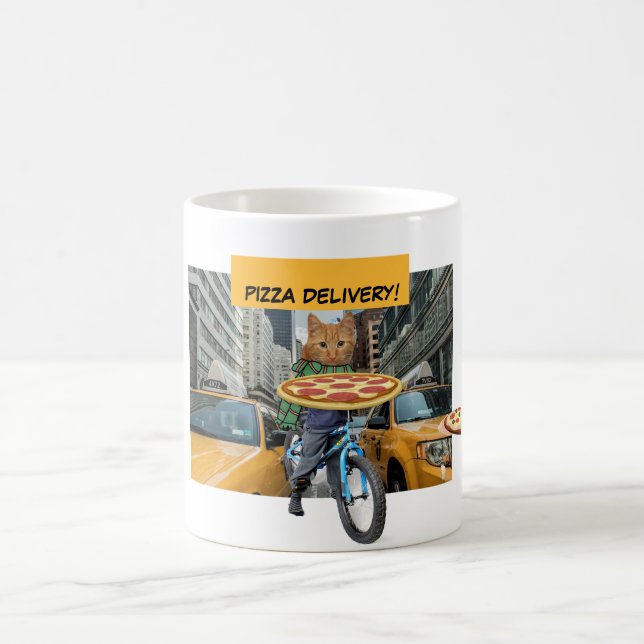 LIVRAISON DE LA PIZZA ! Tasse de café CAT (Centre)