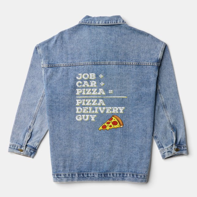 Livraison de pizza Guy Job Car Pizza Sarcastic (Verso)