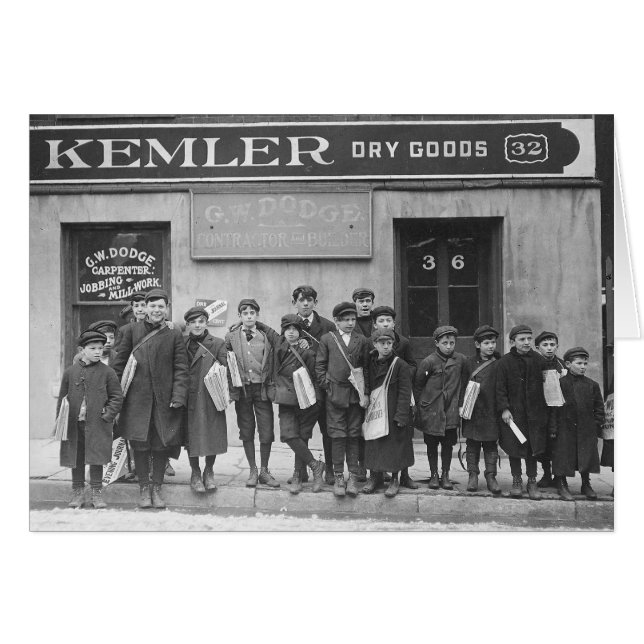 Livraison des journaux du dimanche, 1909 (Devant horizontal)