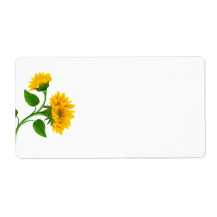 Livraison Étiquettes de adresse-tournesols