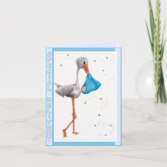 Livraison spéciale - Carte de félicitations - Garç (Devant)