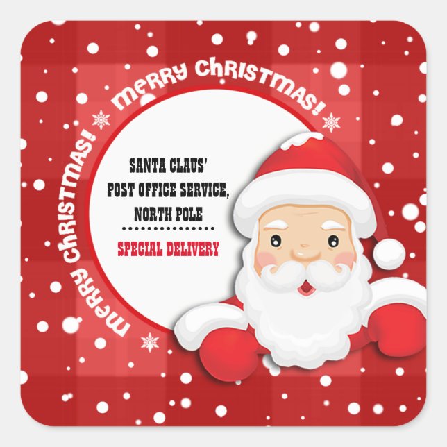 Livraison spéciale du Sticker de Noël du Pôle Nord (Devant)