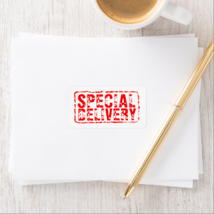 Livraison spéciale étiquettes de timbres postaux e