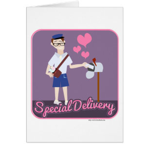 Livraison spéciale joli dessin Cartoon Mailman