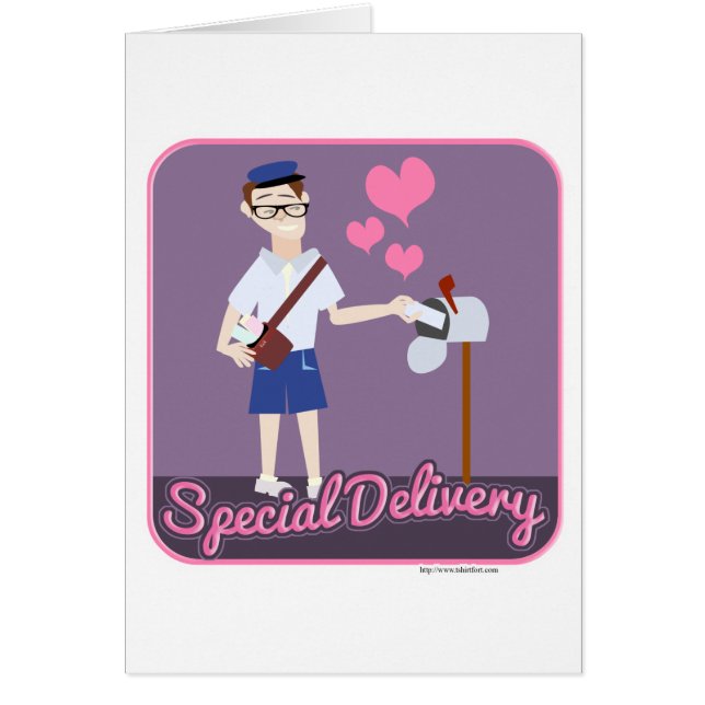 Livraison spéciale joli dessin Cartoon Mailman (Devant)