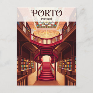 Livraria Lello Portugal Postkarte