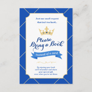 Livre au lieu d'une carte   Petit Baby shower Prin