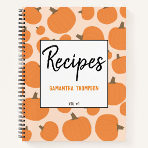 Livre blanc de recette de Motif citrouille