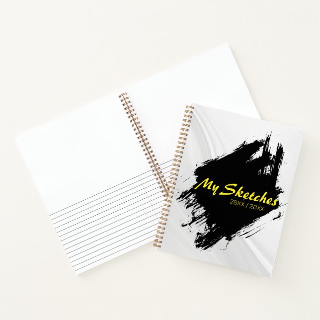 Livre blanc et noir brossé (Intérieur)