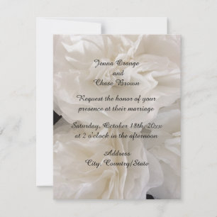 Livre blanc Faire-part de mariage floral
