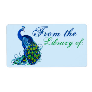 Livre bleu Peacock Étiquettes