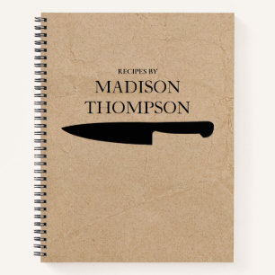 Livre Brown Rustique Kraft Recettes simples Livre 