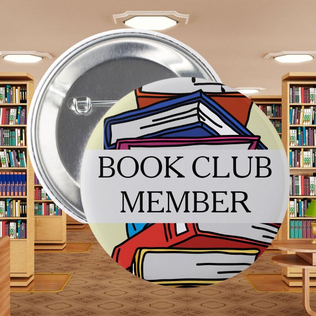 Livre club membre badge librairie lecteur livres a (Créateur téléchargé)