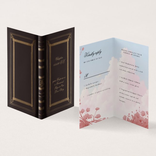 Livre d'amour rsvp avec choix de repas (Inside and Outside)