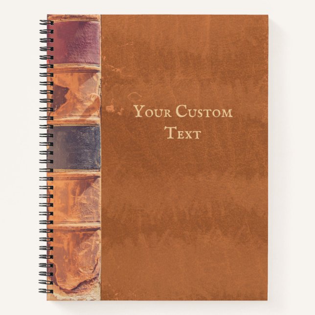 Livre d'antiquités Vintage en cuir Faux (Devant)