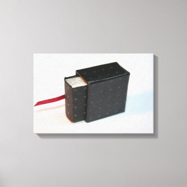 Livre d'artiste miniature avec sa toile de boîte (Recto)