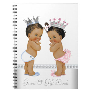 Livre de Baby Shower pour jumeaux prince et prince