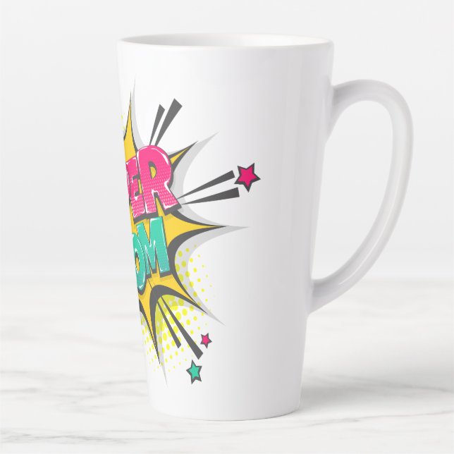 Livre de bande dessinée Super Mom Latte Mug (Droite)