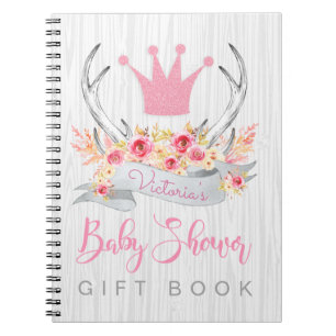 Livre de cadeau d'invité de baby shower d'Antler