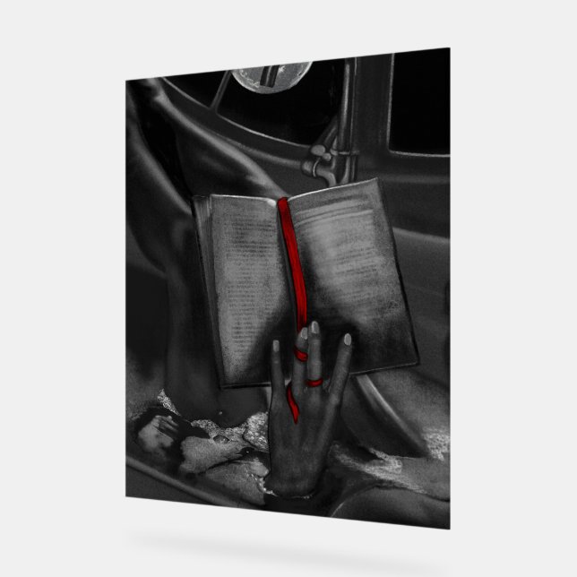 Livre de charbon de lune Lover Crison Wall Art (Angle)