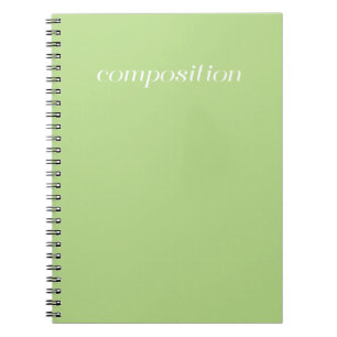 Livre de composition - vert