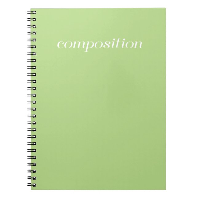 Livre de composition - vert (Devant)
