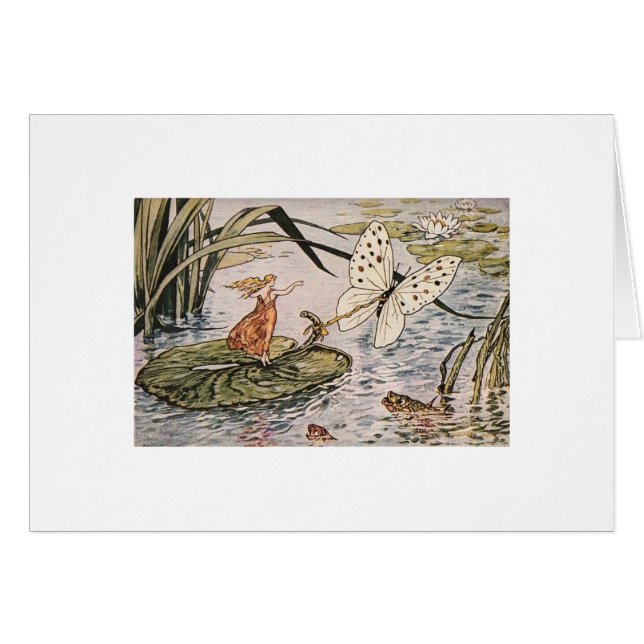 Livre de contes vintage Thumbelina (Devant horizontal)