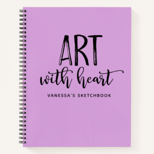 Livre de croquis d'artiste de script élégant perso