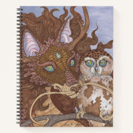 Livre de croquis de Bright Eyes Owl et Dragon