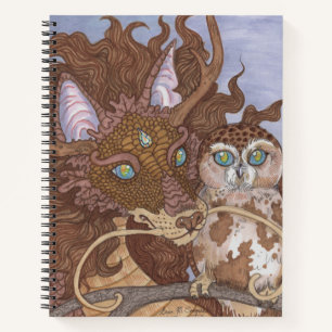 Livre de croquis de Bright Eyes Owl et Dragon