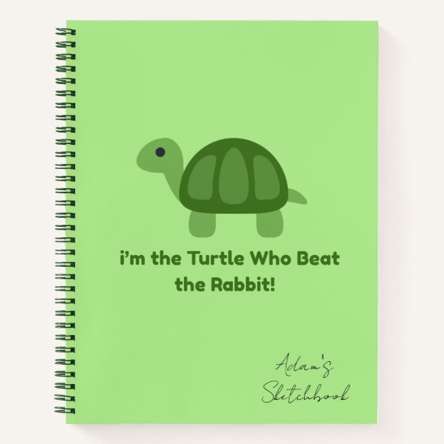 Livre de croquis de la spirale de la tortue (Devant)