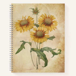 Livre de croquis de style vieux journal jaune