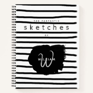 Livre de croquis en Aquarelle blanche noire