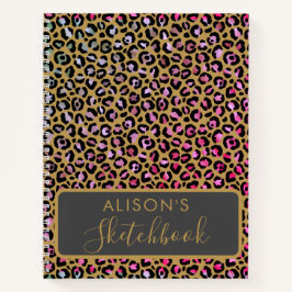 Livre de croquis Leopard Multicolor Poster de anim
