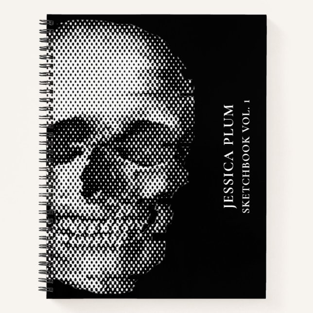 Livre de croquis noir blanc pour artistes (Devant)