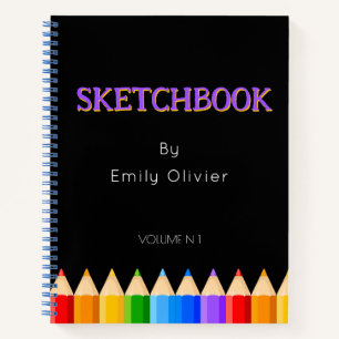 Livre de croquis personnalisé