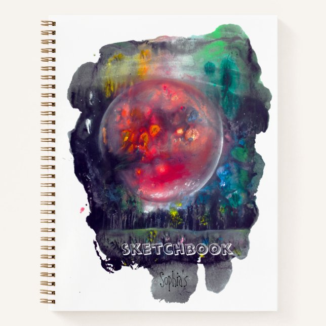 Livre de croquis Red Planet Space Modern (Devant)