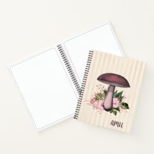Livre de croûte de champignons vintages et de mon