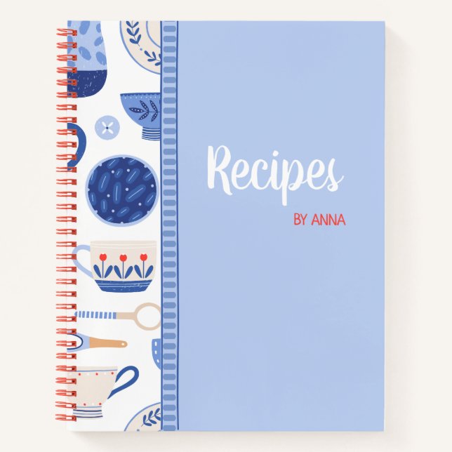 Livre de cueillette de recettes vierges à écrire (Devant)