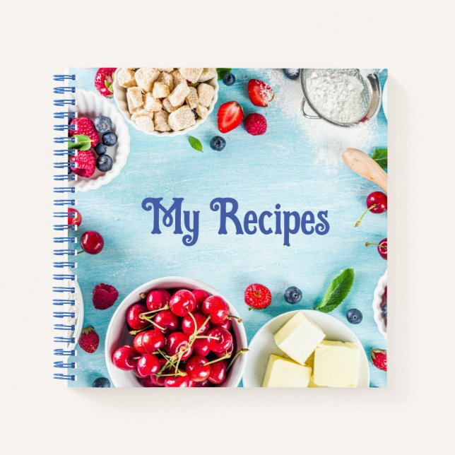 Livre de cueillette de recettes vierges à écrire (Devant)