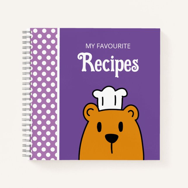 Livre de cueillette de recettes vierges à écrire (Devant)